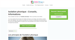 Desktop Screenshot of isolationphonique.org